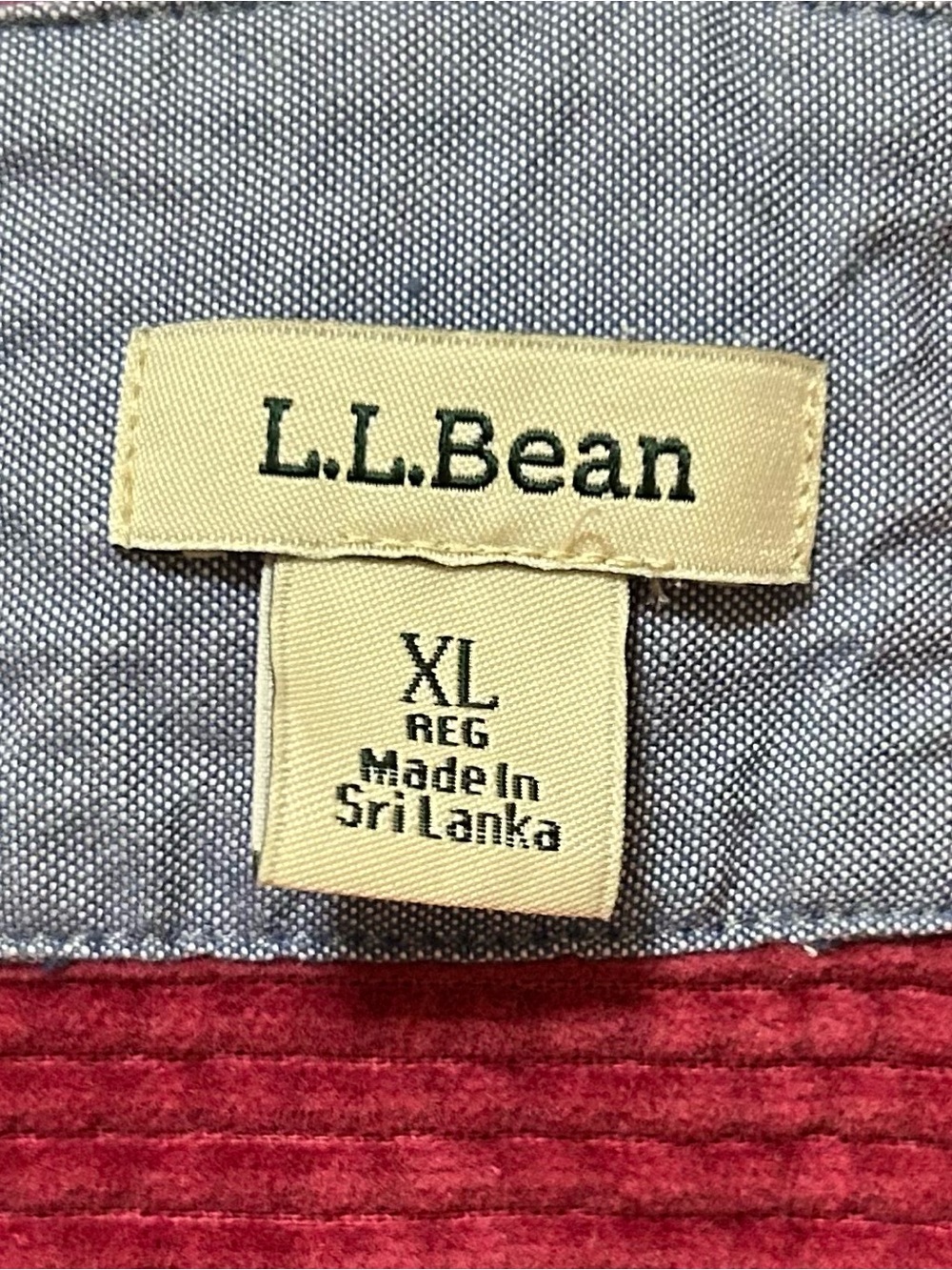 LL Bean Corduroy Button Front Shirt Jacket Size XL - Picture 7 of 14